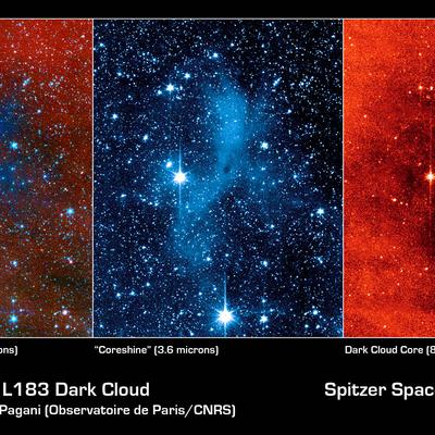 Изначальный свет в темном облаке
