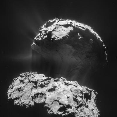 Комета 67P с космического аппарата Розетта
